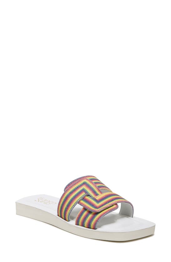 Franco Sarto Capri Slide Sandal In Rainbow