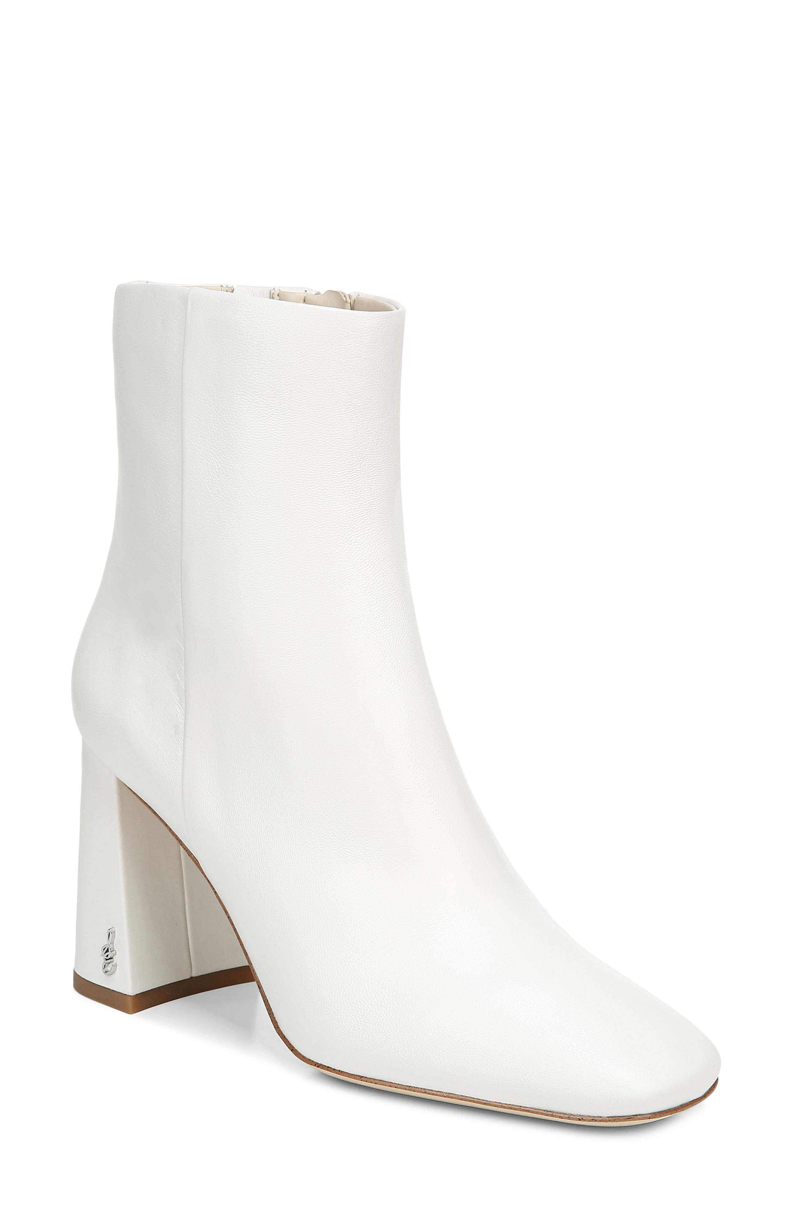 white booties size 7