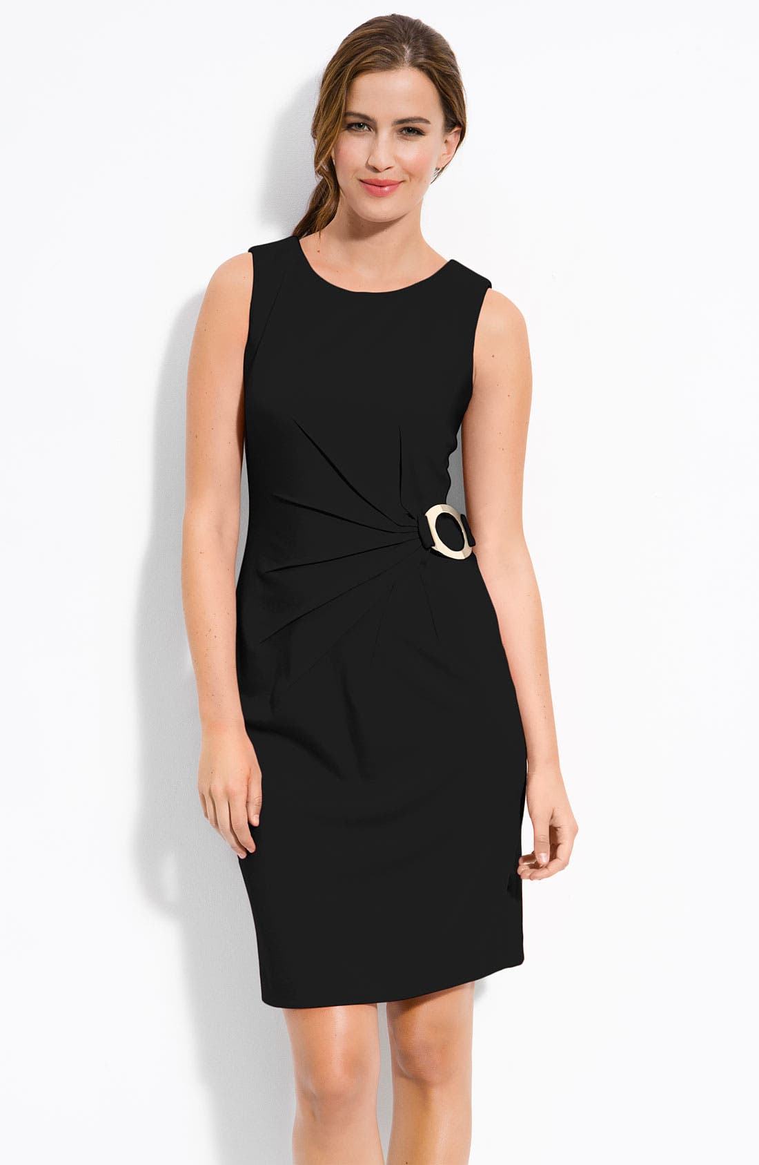 Calvin Klein Buckle Trim Shift Dress Nordstrom