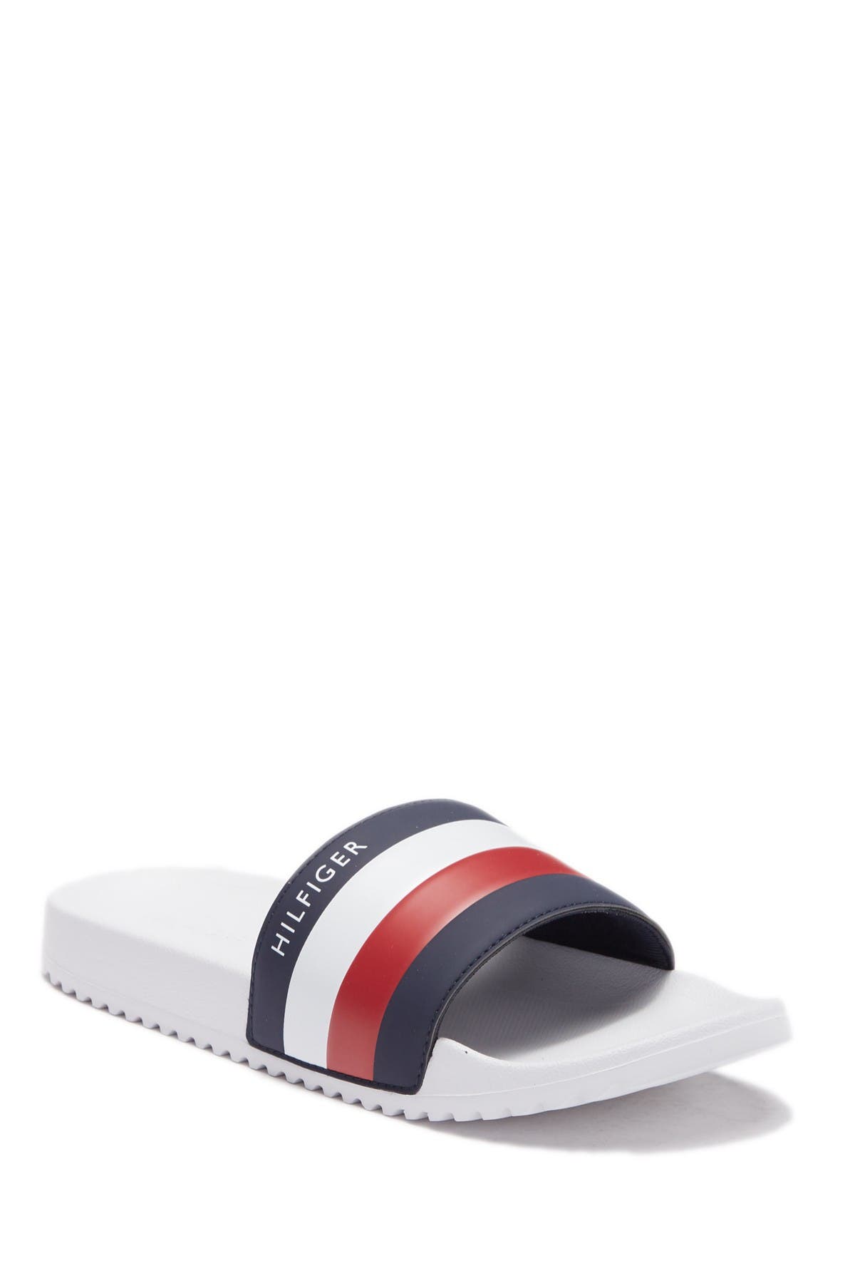 tommy hilfiger rose gold sliders