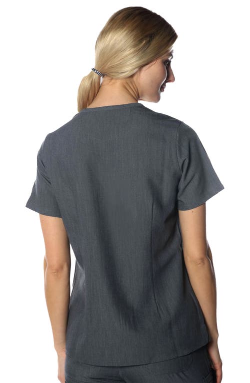 Members Only Cordoba 5-pocket Scrub Top In Graphite