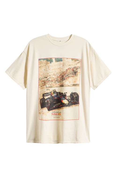 Merch Traffic Red Bull Racing On The Track Graphic T-shirt In Sand Pigment Dye