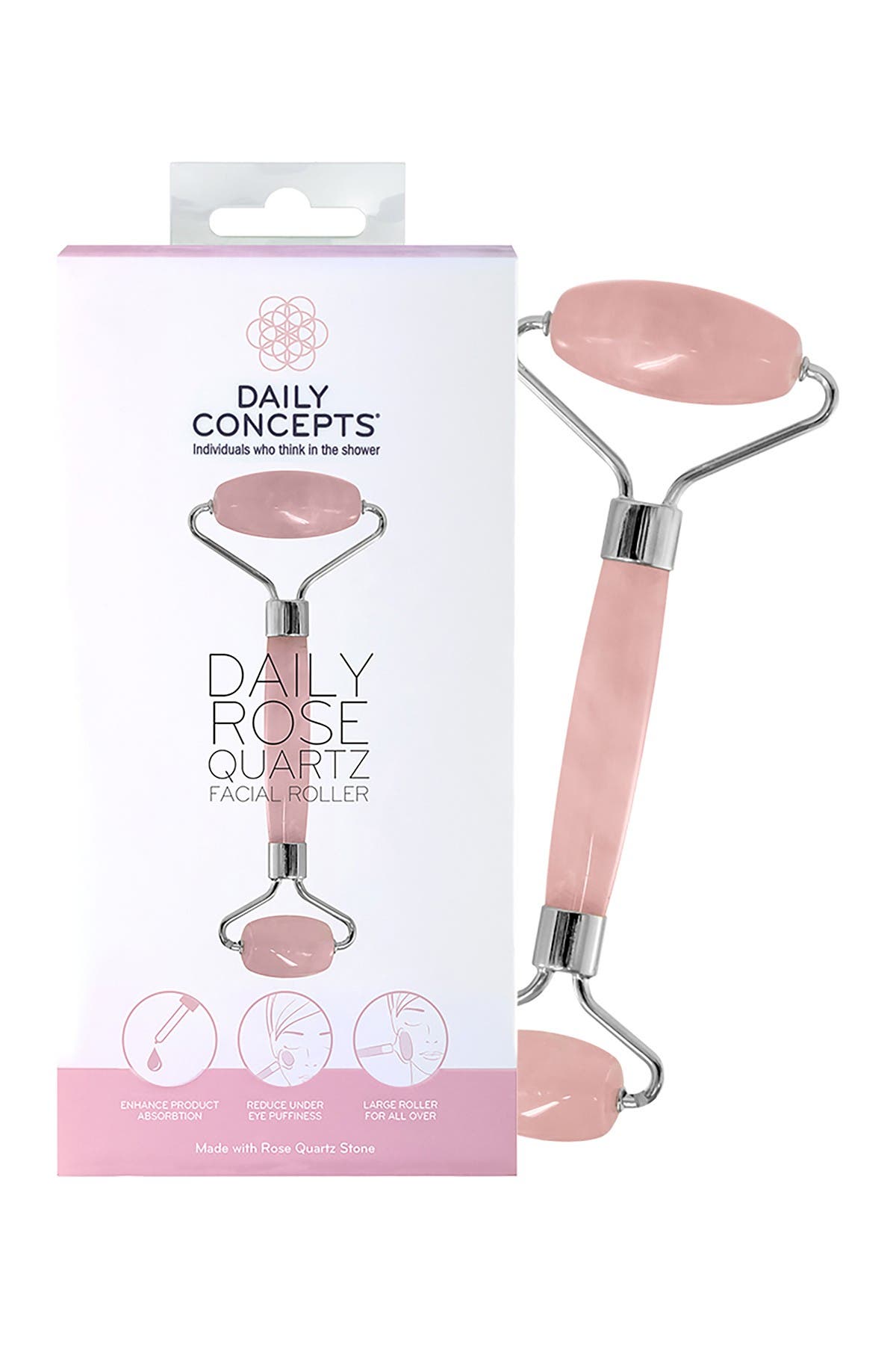 Daily Concepts Daily Rose Quartz Facial Roller