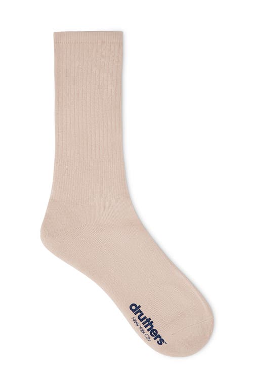 DRUTHERS NYC DRUTHERS NYC ORGANIC COTTON EVERYDAY CREW SOCK 