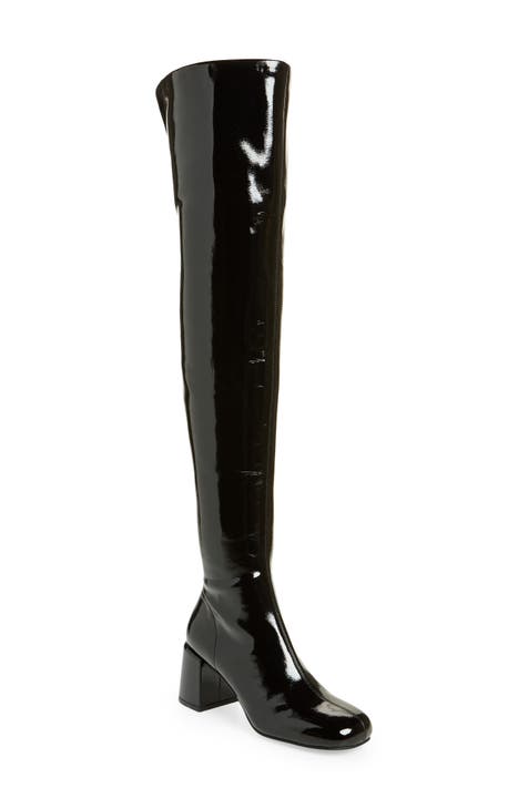 Maize Over the Knee Patent Leather Boot (Women)
