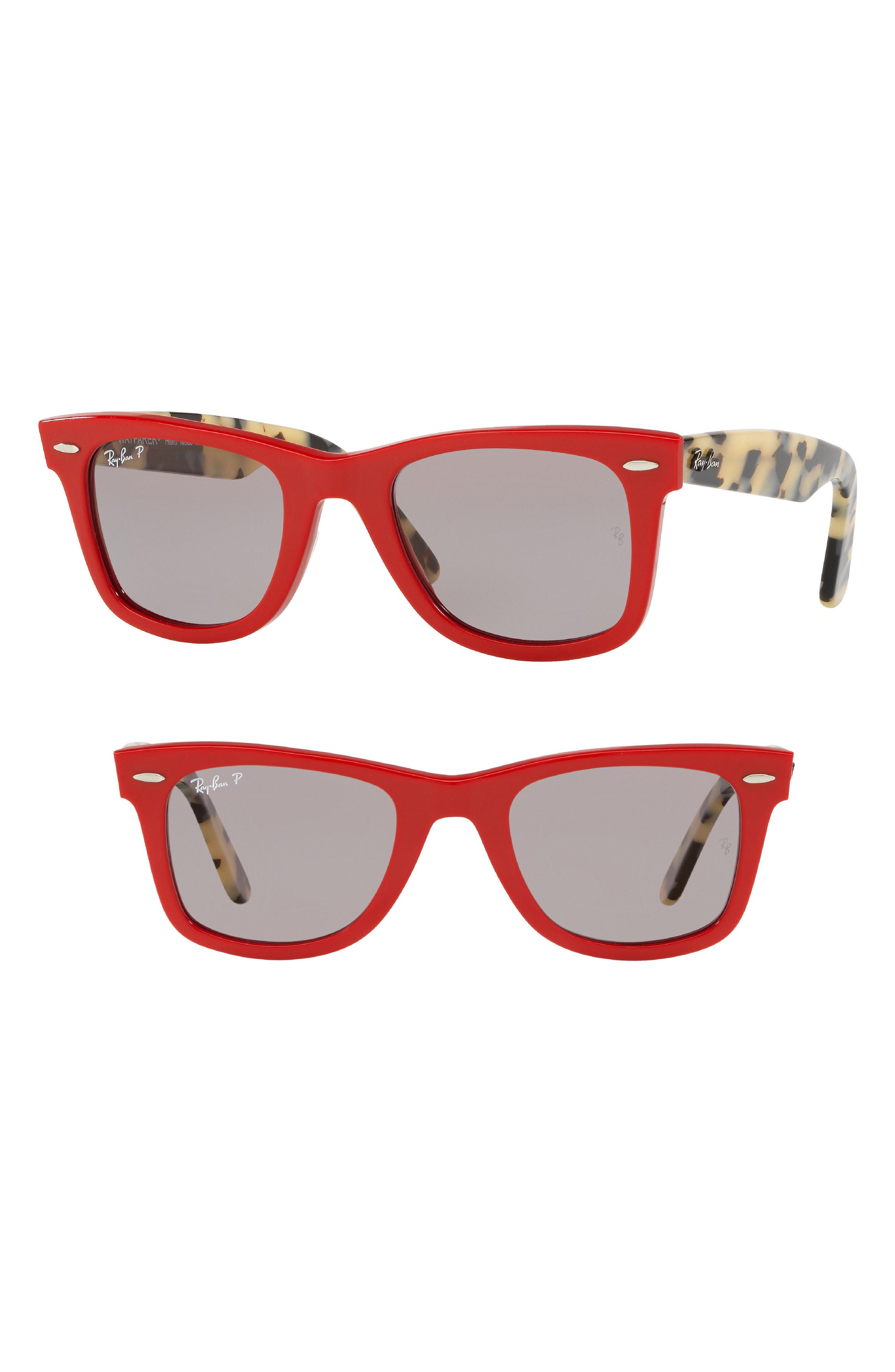 classic wayfarer 50mm polarized sunglasses