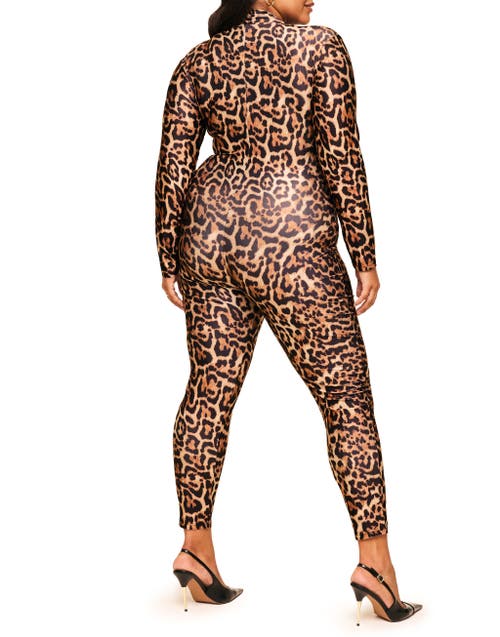 Shop Adore Me Leopard Bodysuit In Brown