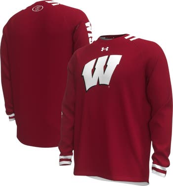 Under Armour Women's Under Armour Red Wisconsin Badgers Gameday Tech  Pullover Hoodie