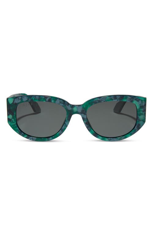 Drew 54mm Polarized Oval Sunglasses in Green