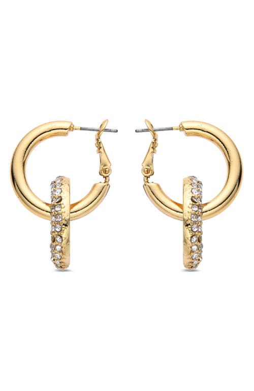Eye Candy Los Angeles Lucie Cz Sparkle Drop Earrings In Gold