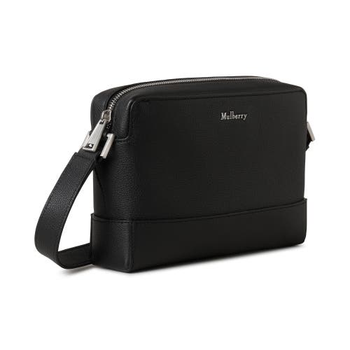 Mulberry Small Farringdon Leather Messenger In Black