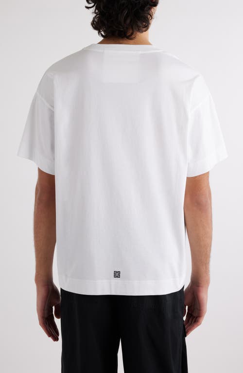 Shop Givenchy Floral Logo Graphic T-shirt In White