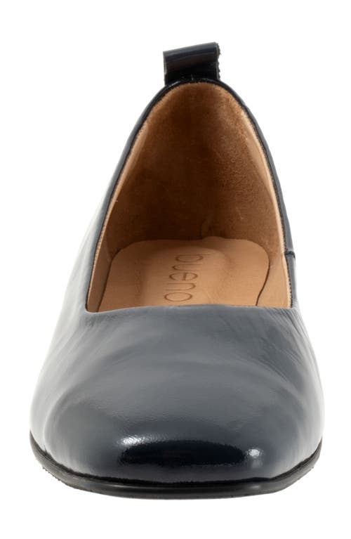 Bueno Elizabeth Flat In Navy Patent