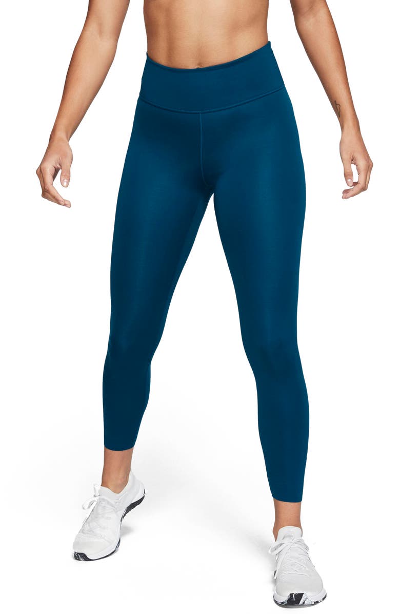 NIKE One Lux 7/8 Tights, Main, color, VALERIAN BLUE/ CLEAR