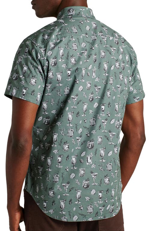 Shop Bonobos Riviera Cocktail Print Short Sleeve Stretch Cotton Button-up Shirt In Cocktail Hour V4 C19