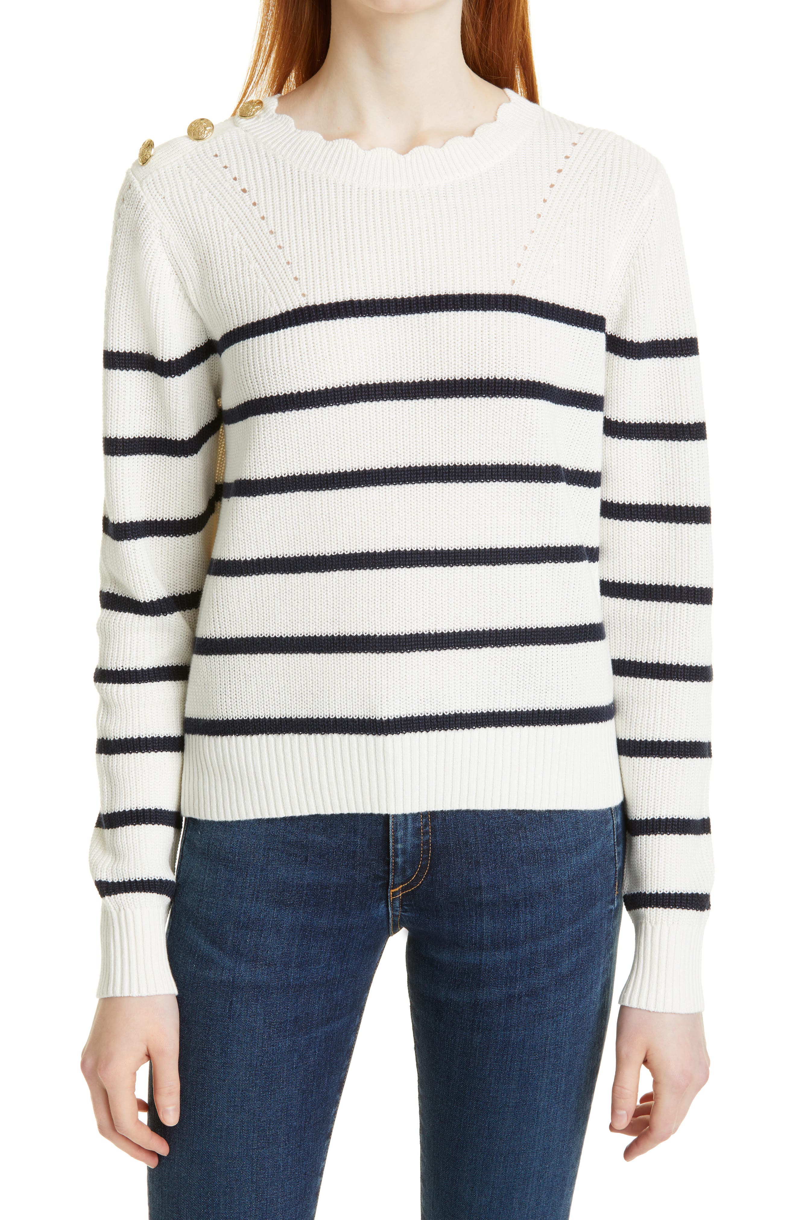 veronica beard striped sweater