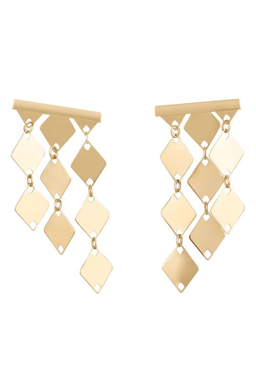 Shop Lana Laser Miami Bar Ear Crawlers In Yellow Gold