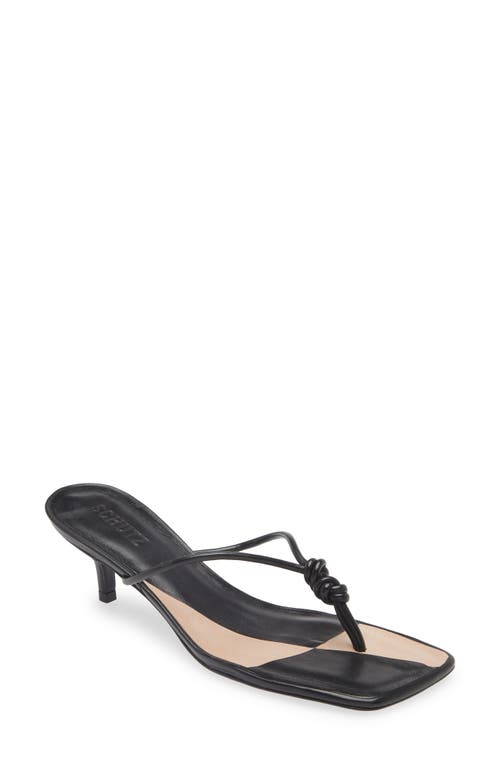 Shop Schutz Poppy Stiletto Flip Flop In Black