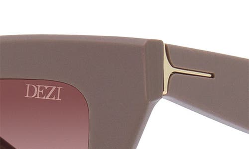 Dezi On Read 49mm Cat Eye Sunglasses In Matte Stone/terra Cotta
