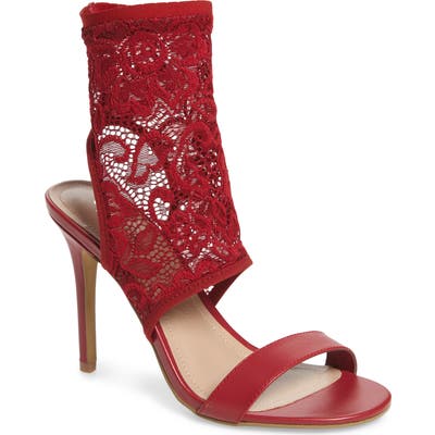 Charles By Charles David Remote Sock Cuff Sandal- Red