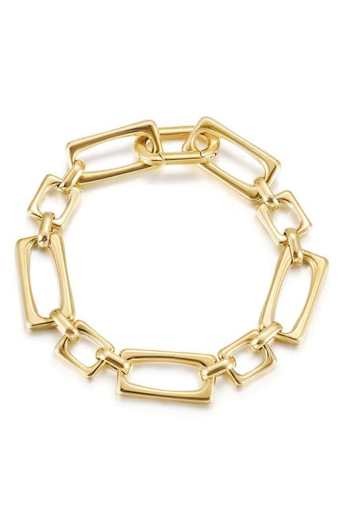 Jane Basch Designs Mixed Link Chain Bracelet in Gold 