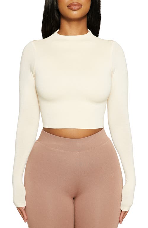 The NW Crop Top in Oatmeal