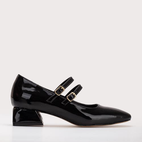 Forever & Always Shoes Lizbeth Mary Jane Shoes In Black Patent