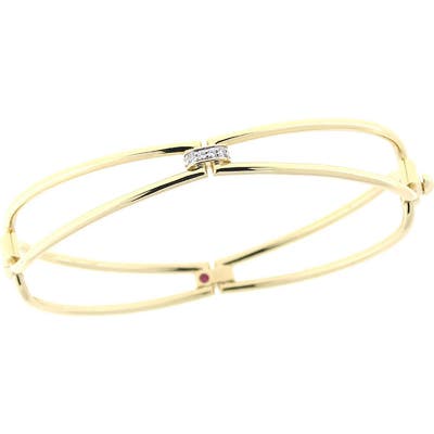 Roberto Coin New Gold Classic Diamond Bangle Bracelet