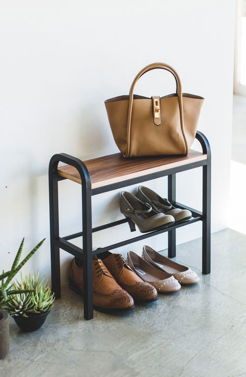 Yamazaki Bench Shoe Rack In Black