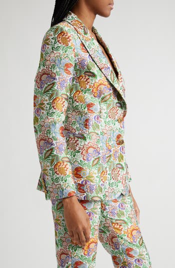 Zara floral hotsell jacquard blazer