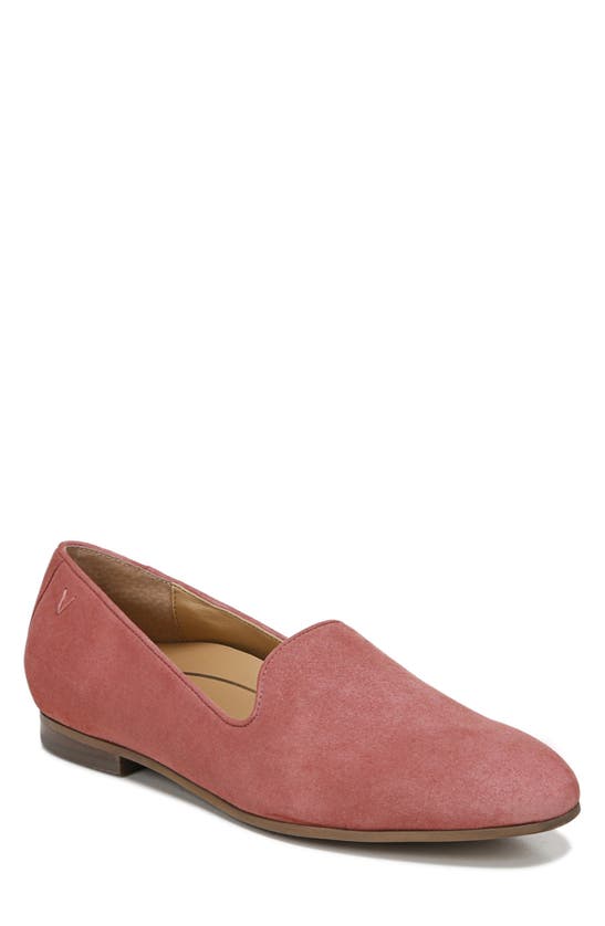 Vionic With Orthaheel Willa Loafer In Dusty Cedar Suede