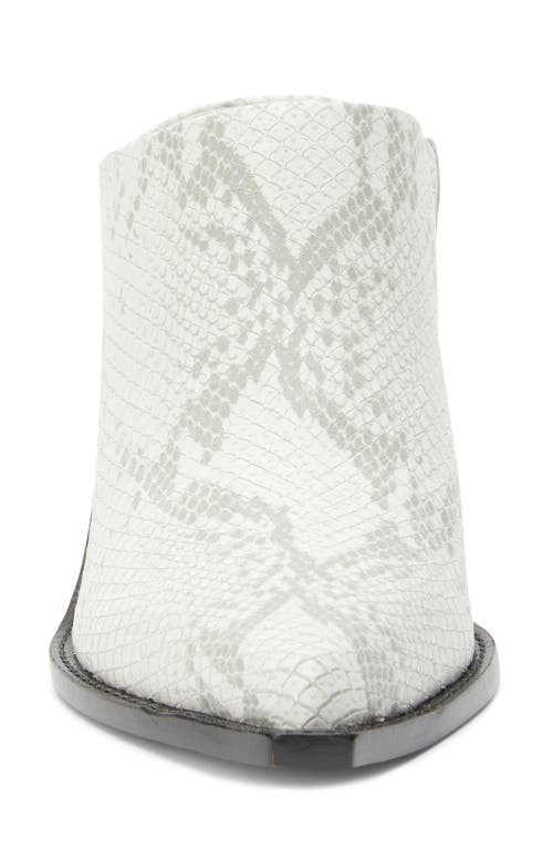 Matisse Deena Pointed Toe Mule In White Snk