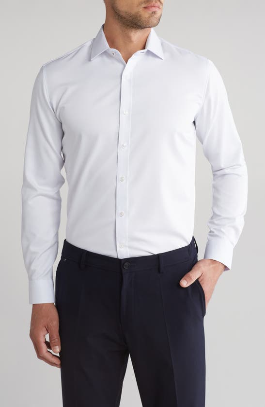 Shop Tom Baine Slim Fit Performance Stretch Button-up Shirt In White