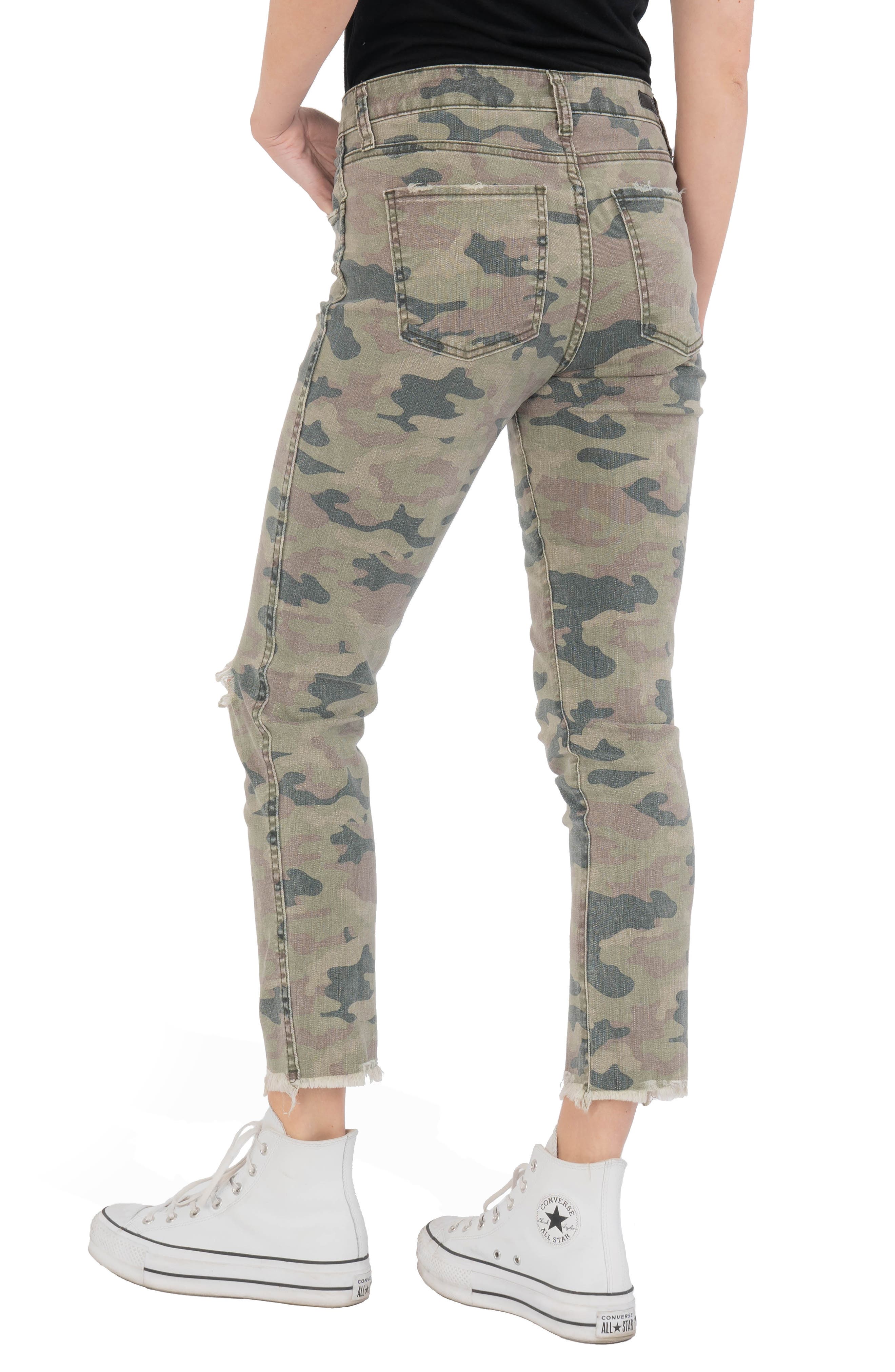 Kloth Reese Fab Ab Ripped Camo Print 