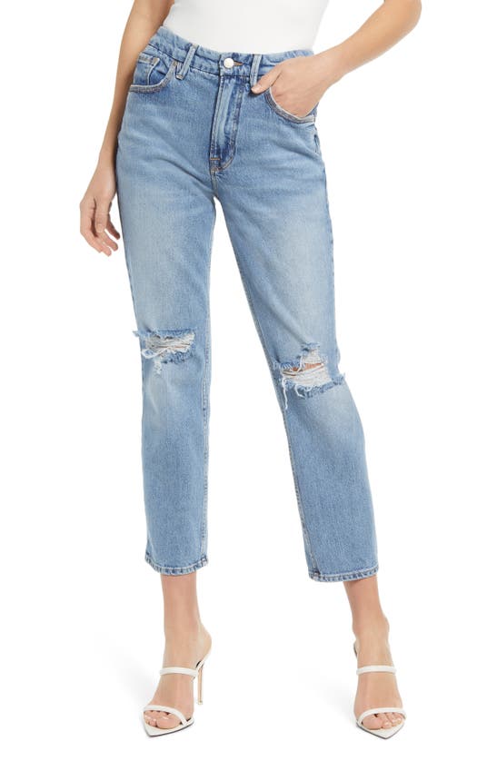Good American Womens Indigo893 Good 90s Mid-rise Relaxed Denim Jeans In Indigo068