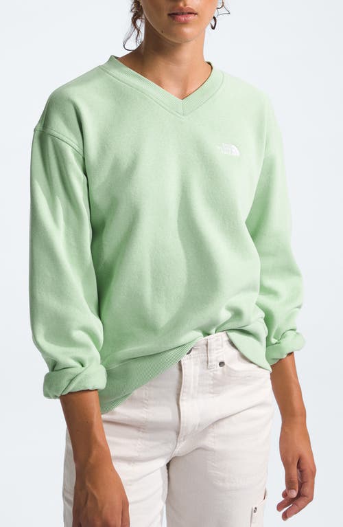 The North Face Evolution V-Neck Sweatshirt Misty Sage at Nordstrom,