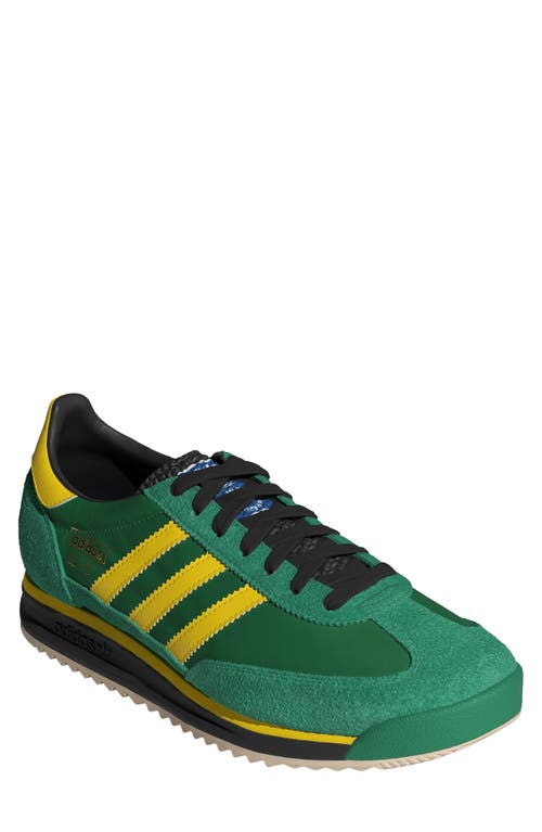 Adidas Originals Adidas Gender Inclusive Sl 72 Rs Sneaker In Green/yellow/cblack