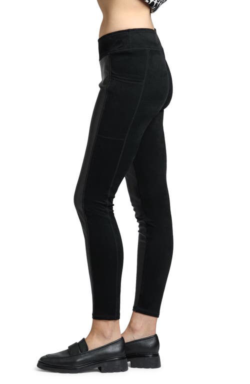 Shop Apny Faux Leather Leggings In Black