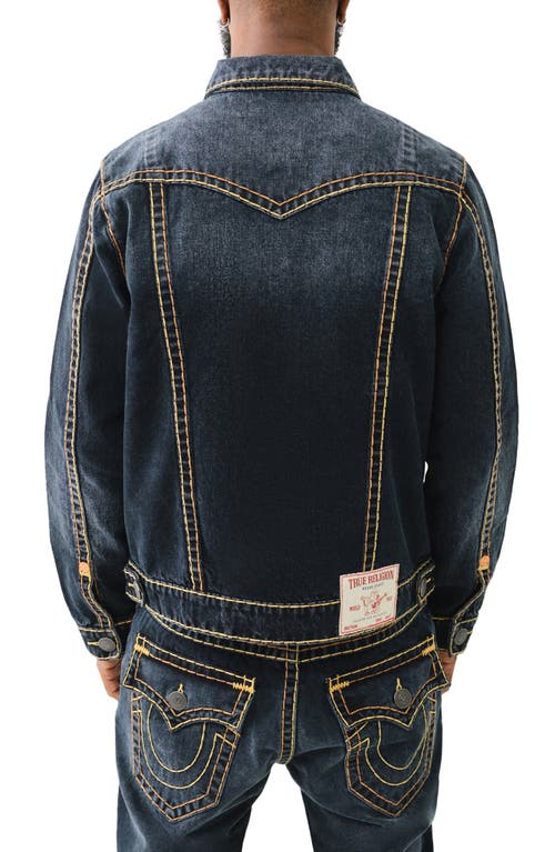 TRUE RELIGION BRAND JEANS TRUE RELIGION BRAND JEANS JIMMY JACKET SUPER T DENIM TRUCKER JACKET 