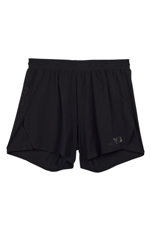 Shop Y-3 Running Shorts In Black