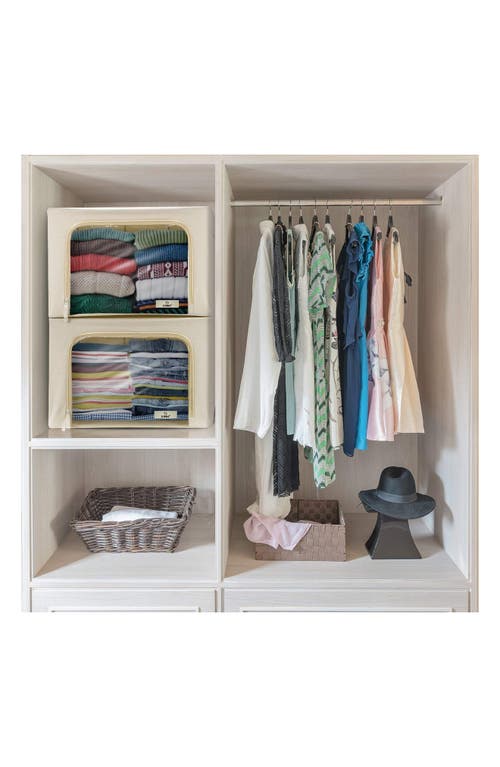 Sorbus 4-pack Foldable Storage Boxes In Beige