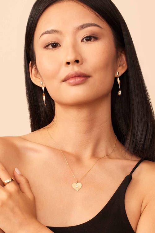 Oradina 14k Two Tone Gold Heartburst Pendant Charm In 14k Two-tone Gold