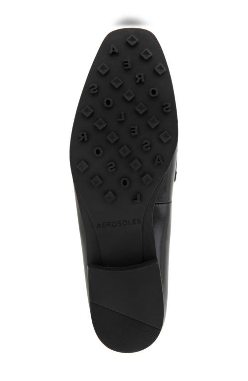 Shop Aerosoles Prince Stud Loafer In Black/silver