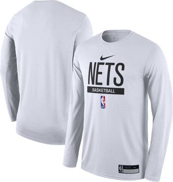 Youth Brooklyn Nets Nike Black Team Essential Practice Performance Long  Sleeve T-Shirt