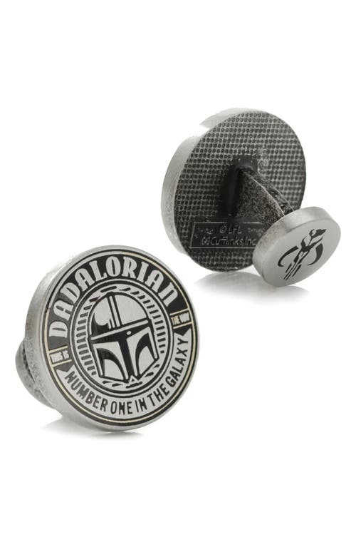 Cufflinks, Inc . Star Wars™ Mandalorian Jacquard Stripe Tie & Cuff Links Set In Blue Multi