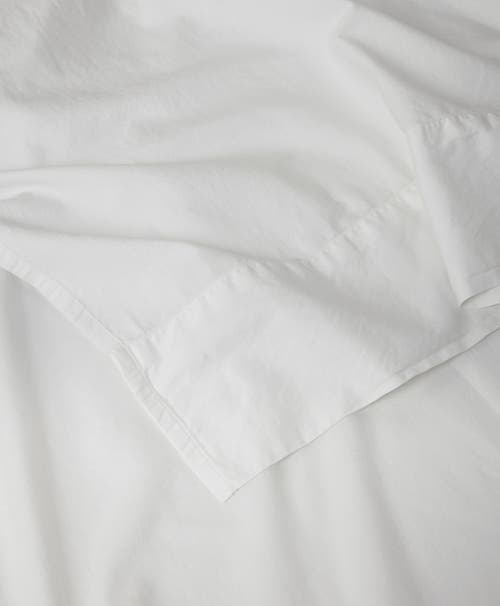Pact Organic Room Service Sateen Flat Sheet In White