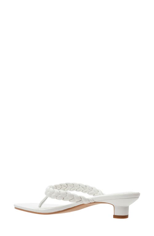 Lisa Vicky Beauty Heeled Flip Flop In White