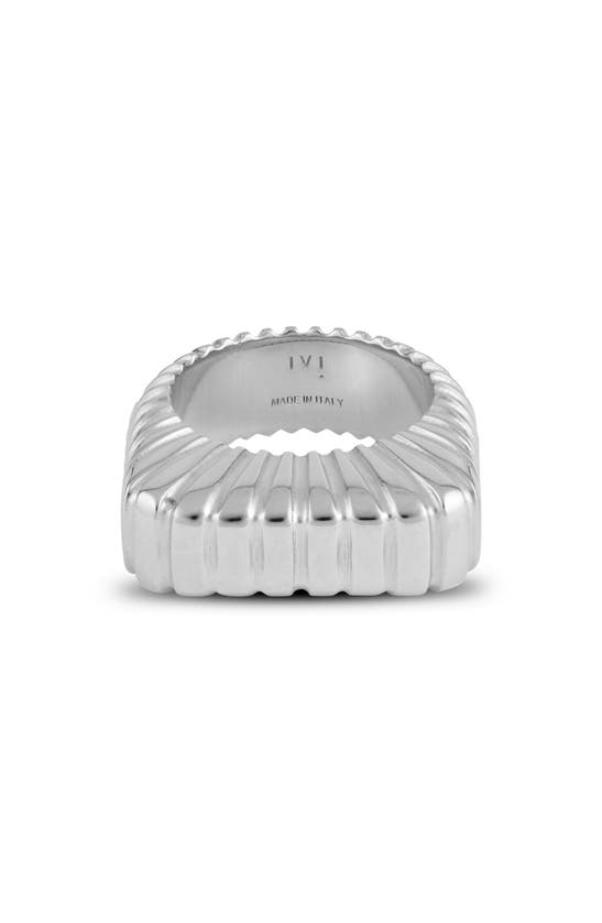 Shop Ivi Los Angeles Gaia Signet Ring In Silver