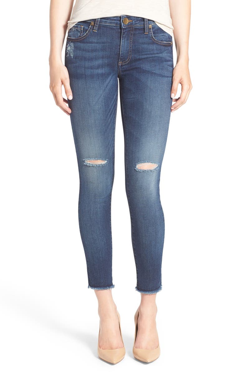 KUT from the Kloth 'Connie' Ripped Ankle Skinny Jeans (Skilled) | Nordstrom