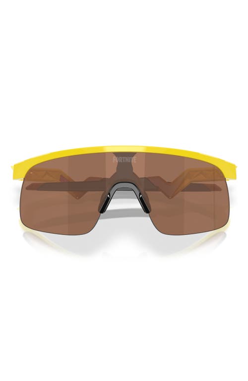 Oakley X Fortnite Hydra 123mm Rectangular Shield Sunglasses In Yellow